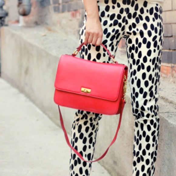 J. Crew Handbags - J. Crew Red Edie Purse